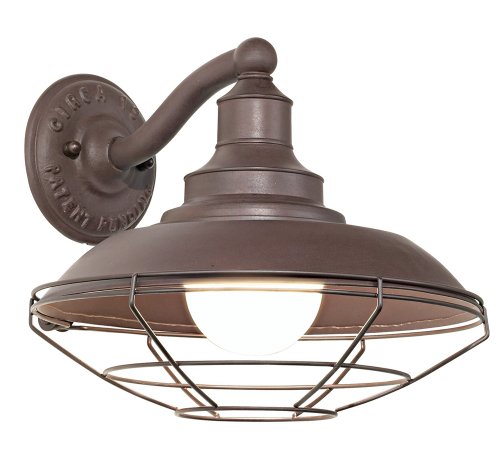 Troy Lighting B9271OR Circa 1910 Collection 1-Light Exterior Wall Sconce, Old Rust Finish
