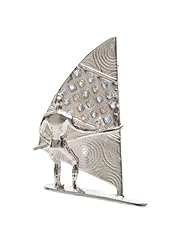 Amplifying Silver Brooch with Pink and Blue Cubic Zirconia - Windsurfing Snapshot