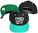 Vancouver Grizzlies Black/Teal Two Tone Snapback Adjustable Plastic Snap Back Hat / Cap