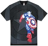  : Captain America - Star Charger Specialty Products T-Shirt, XL - Black