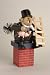 Christmas Smoker - chimneysw./lucky charm (6.3 inches)