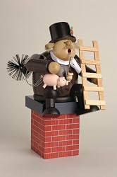 Christmas Smoker - chimneysw./lucky charm (6.3 inches)