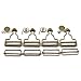 PZRT 4pcs 38mm Bronze Suspenders Adjustable Buckle Metal Ribbon Slip Buckle Fasteners Clip for Garment Overalls Backpack DIY Accessories