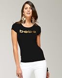 Logo Foil Crew Tee - BLK (S)