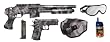 6mm Camo Soft Air Swat Kit w/SASS32P Tactical Shotgun & P36 Pistol - Soft Air Guns - Guns