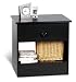 Prepac BBD-2020-1 Black Night Stand Image