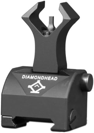 Diamondhead Gas Block Front Sight (for AR10/.308) (X-Hi Base) - Folding Iron Sight - Lifetime Warranty