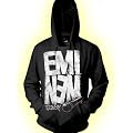 Official EMINEM Hoody Black GRAFFITTI MIC Kids Childs