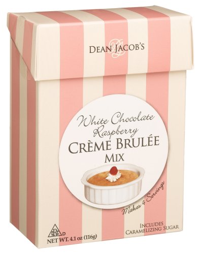 Dean Jacobs White Chocolate Raspberry Cr?me Br?l?e Mix, 4.5-Ounce Boxes (Pack of 12) by Dean Jacobs