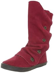 Blowfish Rammed  leather BF2487-L AU12, Damen Boots, Rot (wine cow suede BF236), EU 39