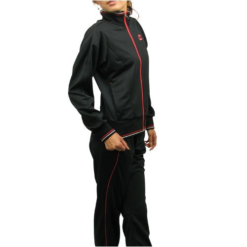 champion チャンピオン ジャージ上下セット《レディース：ブラック》ウォームアップSET　CLW4030-CLW4080-K-K