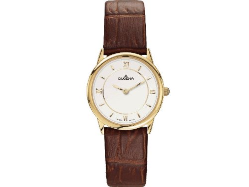 Dugena Damen-Armbanduhr XS Basic Analog Leder 4460438