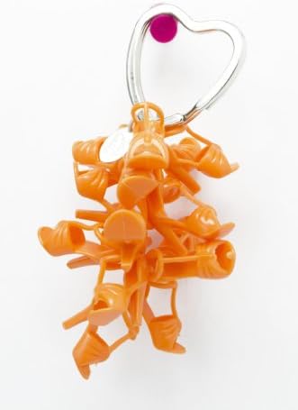 Delicious Tangerine Doll Shoe Keychain
