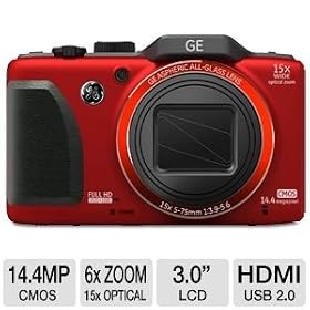 GE G100-RD Power PRO Series HD Digital Came Bundle
