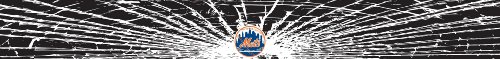 New York Mets Shattered Auto Visor Decal