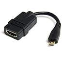 StarTech.com 5in High Speed HDMI Adapter Cable - HDMI to HDMI Micro - F/M - 5 inch Micro HDMI Adapter - HDMI Female to Micro HDMI Male
