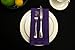 Hemstitch Dinner Napkins Purple 1 Dozen