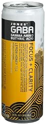 Jones Soda GABA Lemon Honey, 12 Ounce Cans (Pack of 12)