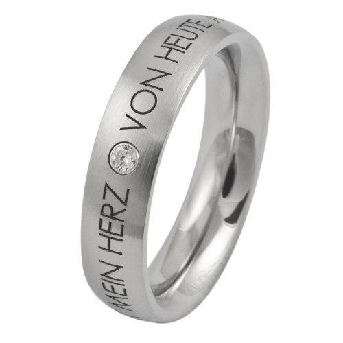 Core Damen-Trauring \"mein Herz\" mit 2 mm Zirkonia TE071.02 RG54 Preisvergleich