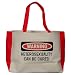 WARNING HETEROSEXUALITY CAN BE CURED Large BELLA TOTEBAG w/ pockets (Choice of Colors...