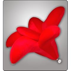Designer Lounge Sessel Sofa Komfort "FLOWER" Rot NEU