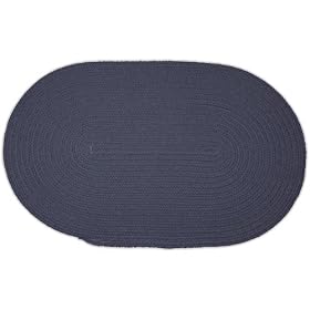 Oval Braided Rug - Williamsburg Blue - 5'x7' by Stroud Braided Rugs