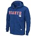 New York Giants  Classic Heavyweight Full Zip Jacket Adult Long Sleeved Fullzip Fleece W/Hood,Deep Royal,Large