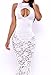 Sexy New Women Sheer Hot Bodycon Sleeveless Party Club White Long Maxi Dress Hot