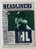 2004 Upper Deck Headliners Mike Mussina Game Used Jersey Baseball Card
