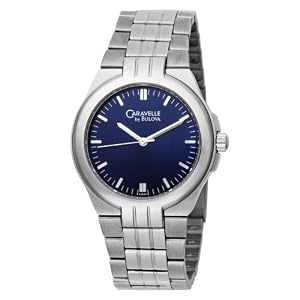 Caravelle by Bulova Mens 43A04 Bracelet Blue Dial Watch