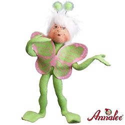 9" Green Spring Elf By Annalee