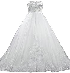 Sweetheart  Empire   Waistline 2015 Lace Applique Beaded  Ball Gown  Dress
