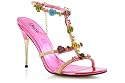 Unze Metallic Multi Flower Detailing Sandal - R585