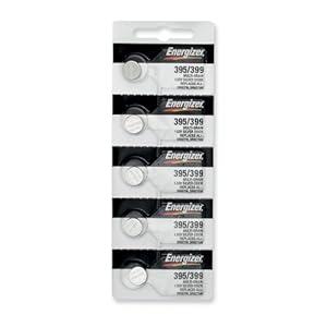 Energizer 395 / 399 Silver Oxide 5 Batteries (SR927W / SR927SW)