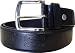 Black Imitation Leather Mens Belt Embossed with "USA", Silvertone Buckle