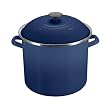 Le Creuset Enamel-on-Steel 12-Quart Covered Stockpot, Cobalt Blue