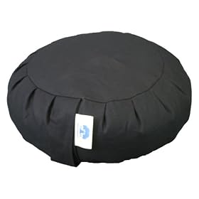 Meditation Cushion, Support Cushion - Zafu (Buckwheat) Zen Black
