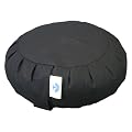 Meditation Cushion, Support Cushion - Zafu (Buckwheat) Zen Black