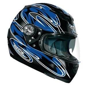Vega V-Tune Rock On Graphic Bluetooth Full Face Helmet (Blue, X-Small) On Sale