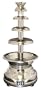New Deluxe 29" 4-Tier Stainless Steel True Commercial Chocolate Fondue Fountain - 11 Pound Capacity
