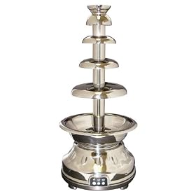 New Deluxe 29 4-Tier Stainless Steel True Commercial Chocolate Fondue Fountain - 11 Pound... by Paramount-Entertainment