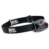 Petzl E46 P2 TacTikka 3-LED Headlamp with Red Flip-Up Lens, Black