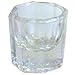 3 Ct. Glass Mixing Dish Dappen Mix Eyebrow Eyelash Manicure Tint Hair Dye Salon