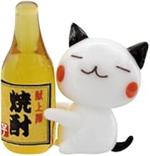 かわいい 猫 手作り ガラス細工 のんべえネコ CYK1539