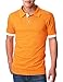 Ohoo Mens Slim Fit Short Sleeve Plain Polo Shirt in Pure Cotton