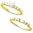 14K Yellow Gold Diamond Wedding Set - 0.33 Ct.