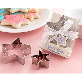 "A Star is Born" Star-Shaped Cookie Cutters with Gift Box and Organza Bow