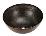 World Imports Belle Foret C10 Round Above Counter Lavatory, Oil Rubbed Bronze