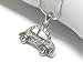 Adorable Crystal Beep Beep Bug Car Charm Necklace