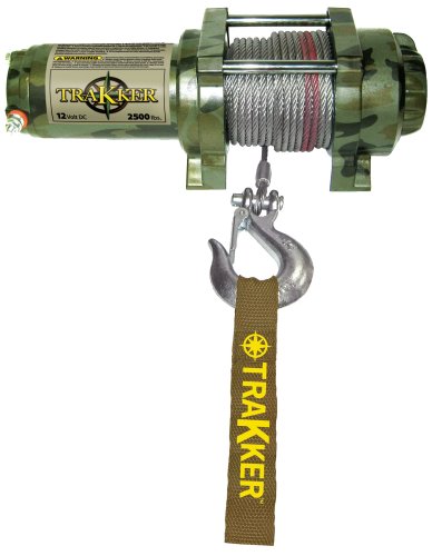 Keeper Corporation KT2500C Trakker 1.34-horsepower Electric Winch - 2,500-Pound Capacity (Camouflage)